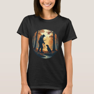 Camisa Labrador Retriever Caça ao Peru Pato Flores