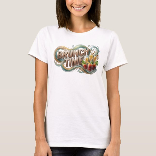 Camisa Laranja DECLARAÇÃO HORA DO BRUNCH v2 (Frente)