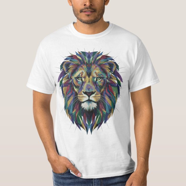 Camisa Leão Rugido Kaleido** (Frente)