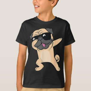 Camisa legal Dabbing Pug - Dança Engraçada