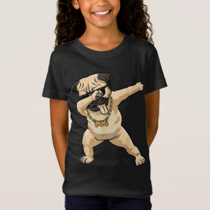 Camisa legal Dabbing Pug - Dança Engraçada