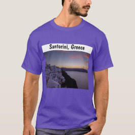 Camisa Lembrança do Nascer do Sol em Oia Santorini