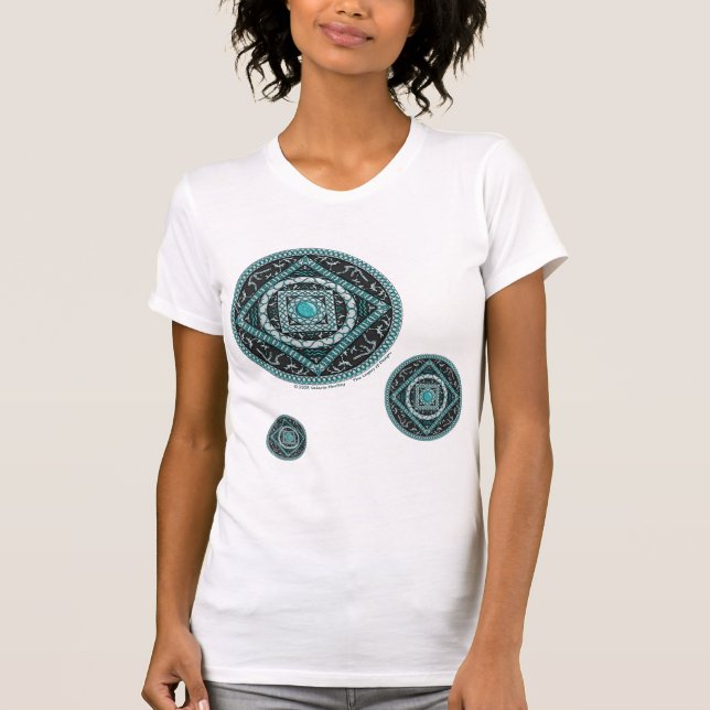 Camisa Leve Feminina Mandala de Aquário (Frente)