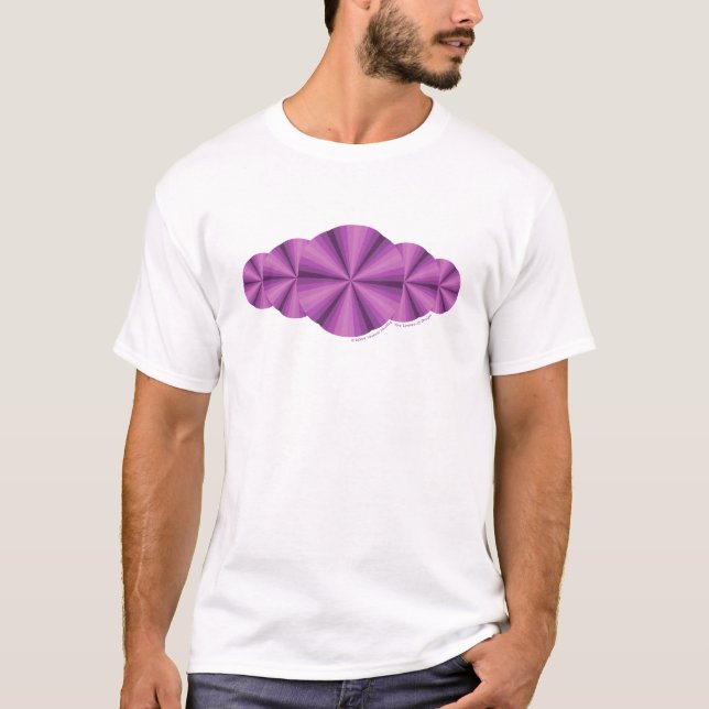 Camisa Leve Masculina Ilusão Óptica Roxa (Frente)