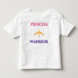Camisa Leve para Meninas Pequenas Princesa Guerrei