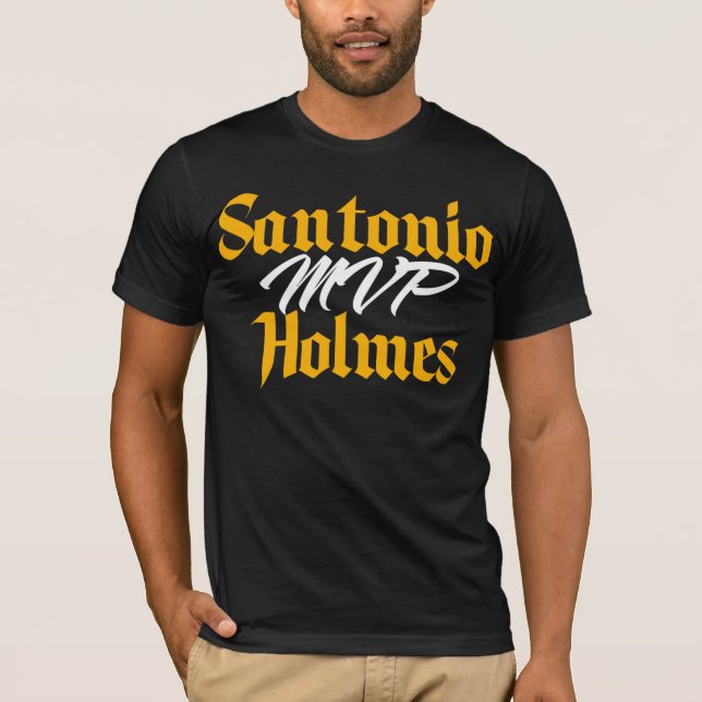 Camisa limitada do MVP de Santonio Holmes (Frente)