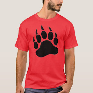 Camisa Lindo Pata de Urso Gay Preto no Vermelho