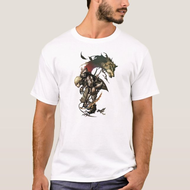 Camisa Lineage 2 Dagger Dark Elfo (Frente)