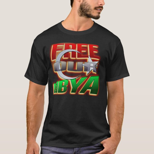 Camisa livre da revolução de Líbia (Frente)