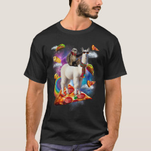 Camisa Llama de montaria em loira - Galaxy Pizza T