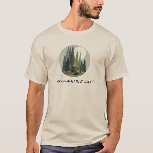 Camisa Loba: Camiseta do Lobo Acessível (Frente)