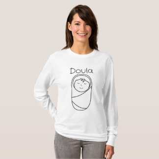 Camisa longa básica de Doula da Capa das mulheres