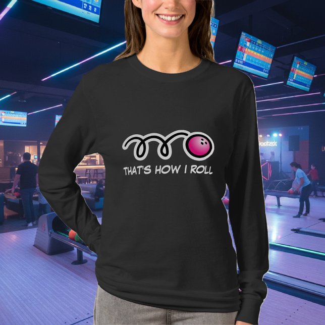 Camisa longa da boliche da luva para mulheres (bowling shirt)