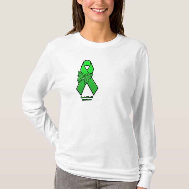 Camisa longa da Capa da consciência da saúde (Frente)