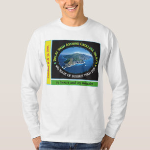Camisa longa da Capa da natação do relé da ilha