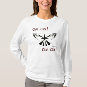Camisa longa da Capa das senhoras do Caw do Caw