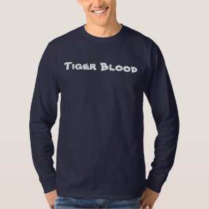 Camisa longa da Capa do sangue do tigre