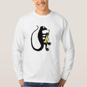 Camisa longa da Capa do saxofone do geco