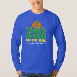 Camisa longa da luva de Thanksgivukkah