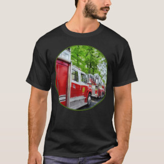 Camisa longa de design de fogo