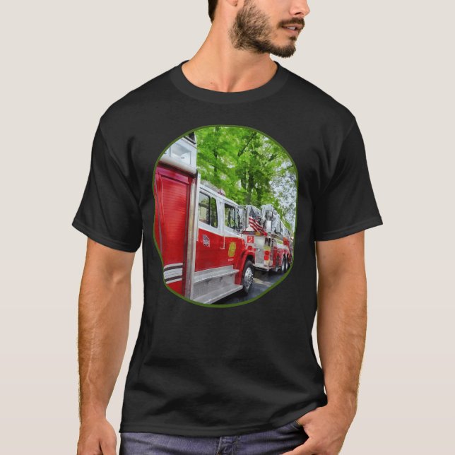 Camisa longa de design de fogo (Frente)