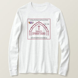 Camisa longa de Trinity Lutheran White Adult