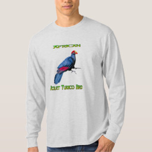 Camisa longa violeta africana Turaco