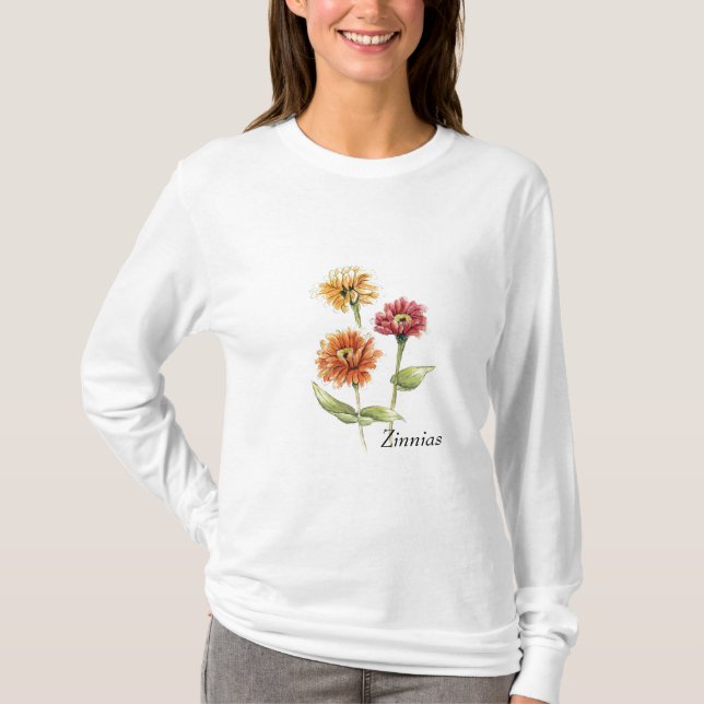 Camisa Longo-Sleeved Zinnia (Frente)
