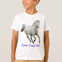 Camisa louca do miúdo do cavalo do Appaloosa