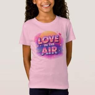 Camisa Love i In The Air Retrô 80s Dia dos Namorad