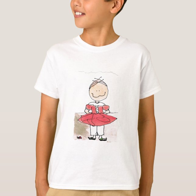 camisa lunática da menina (Frente)