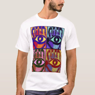 Camisa má da protecção ocular de Hamsa do pop a