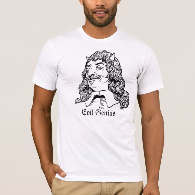 Camisa má do gênio de Descartes (Frente)