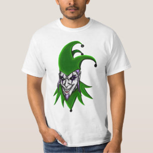 Camisa má do palhaço do bobo da corte