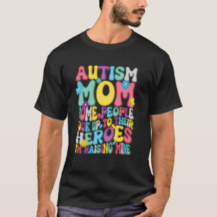 Camisa Mãe Autista Groovy Criando Herói Neurodiver