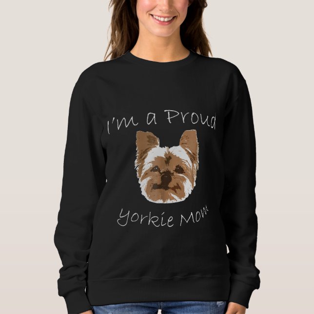 Camisa Mãe de Yorkie Orgulhosa Mãe de Yorkshire Te (Frente)