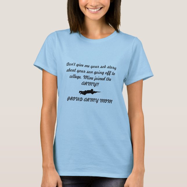 Camisa Mãe Militar Personalizada (Frente)