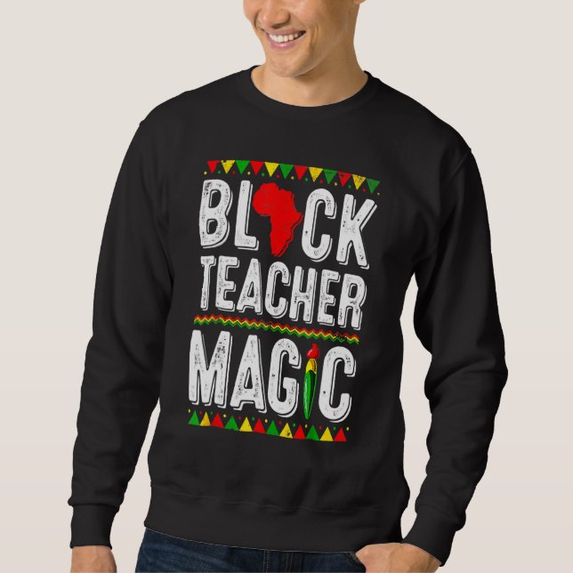 Camisa Magia de Professor Negro Professor Mês da H (Frente)