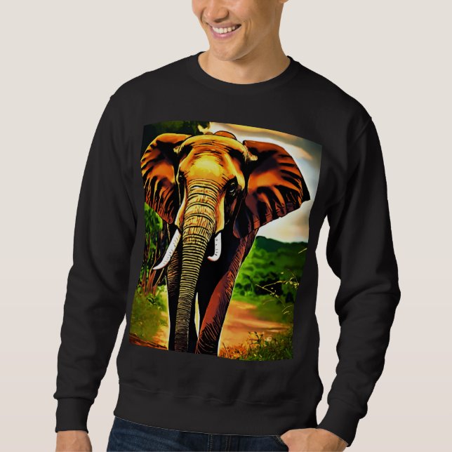Camisa Majestosa Savana do Rinoceronte (Frente)