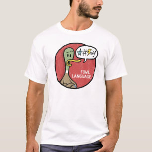 Camisa mal-humorada da língua da galinha