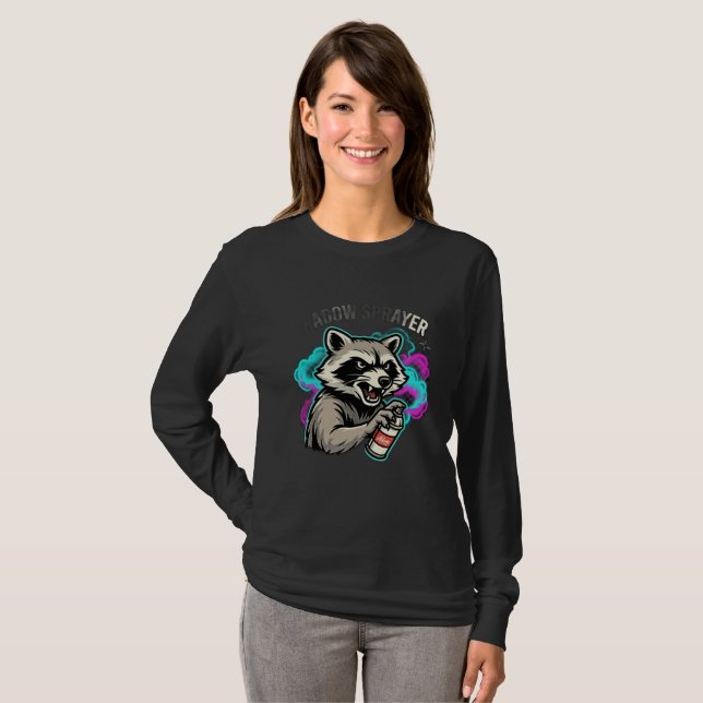 Camisa Manga Longa ADOM Sprayer Raccoon (Frente Completa)