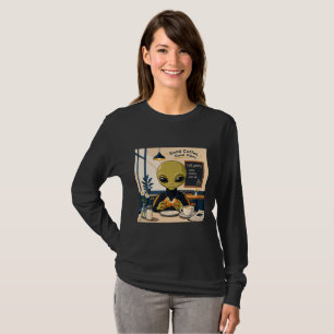 Camisa Manga Longa Alien Coffee Good Vibes