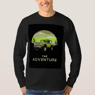 Camisa manga longa com desenho de aventuras.