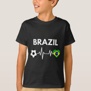 Camisa Manga Longa com Desenho de Coração Batendo 