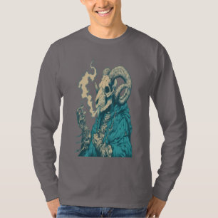 Camisa Manga Longa Crânio de Carneiro Fumando Ocul