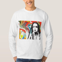 Camisa Manga Longa de Arte Porto-Riquenho Plena Pu