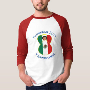 Camisa Manga Longa Hanukkah Anjo Mexicano Personal