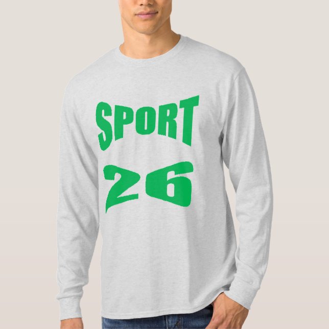 Camisa Manga Longa Masculina cinza SPORT 26 (Frente)