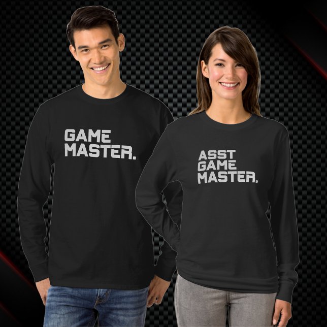 Camisa Manga Longa Masculina Game Master Tipografi (Criador carregado)