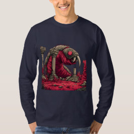 Camisa Manga Longa Monstro Vermeho Gigante de Minh